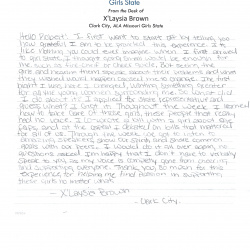 Missouri Girl State Letters